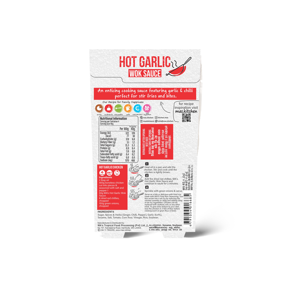 Hot Garlic Wok Sauce - Image 2