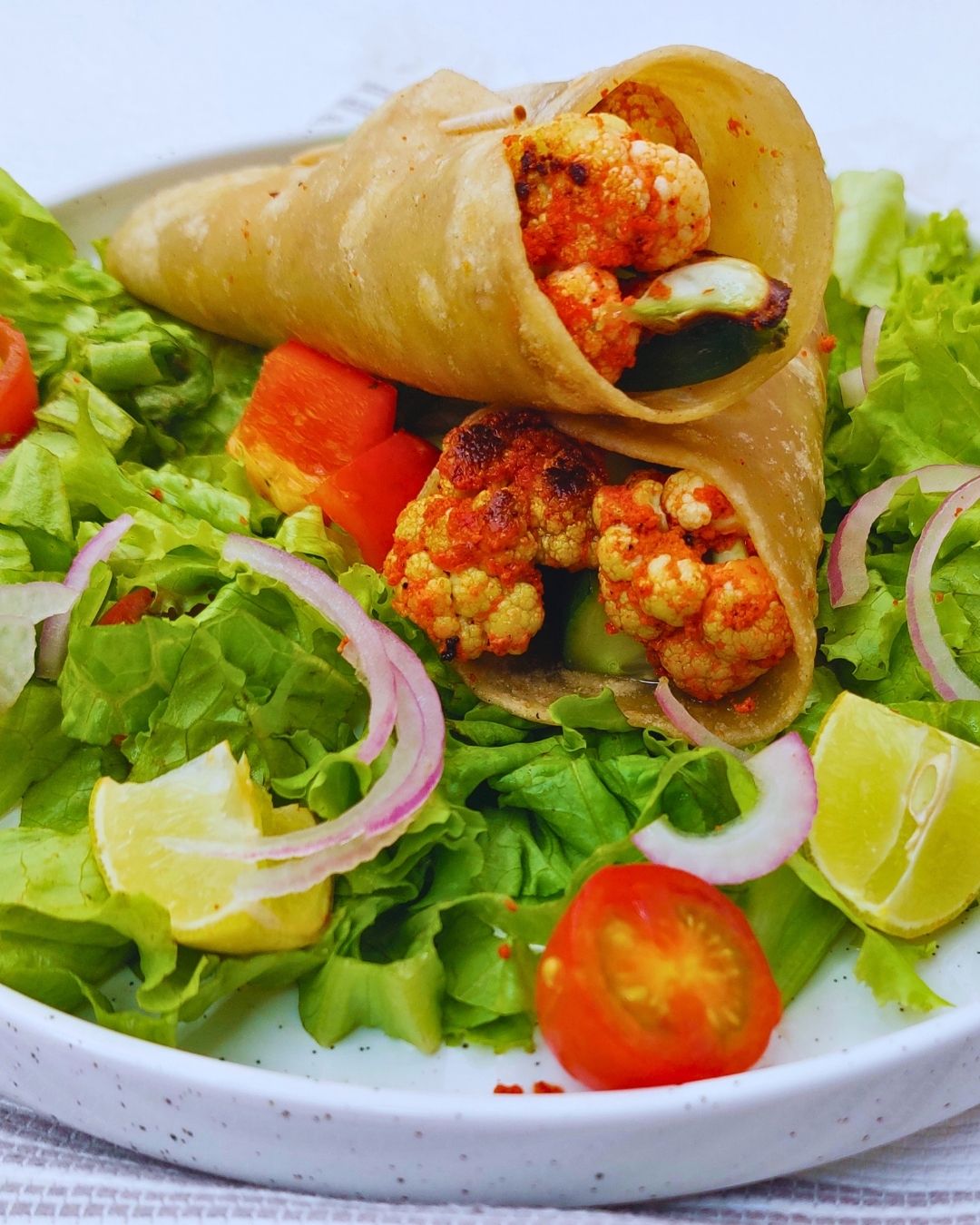 Tandoori Cauliflower Wraps