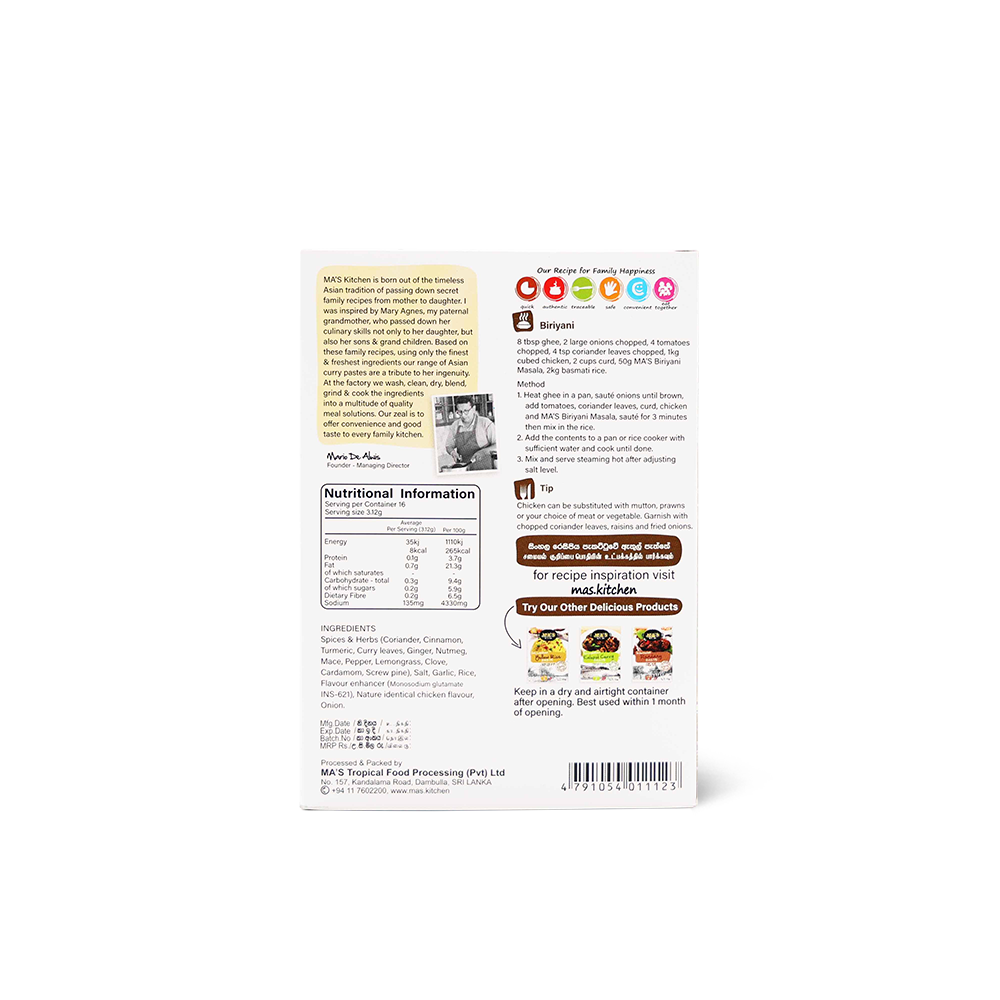 Original MA's Biriyani Masala - Image 4